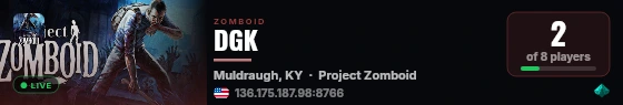 DGK live status badge