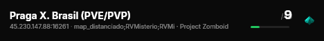 Praga X. Brasil (PVE/PVP) live status badge