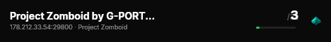 Project Zomboid by G-PORTAL.com live status badge