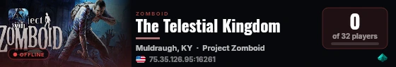The Telestial Kingdom live status badge