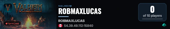 ROBMAXLUCAS live status badge