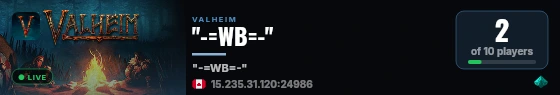 "-=WB=-" live status badge