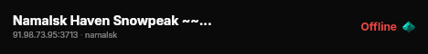 Namalsk Haven Snowpeak ~~ Casual PvP Casual High FPS Events #2 live status badge