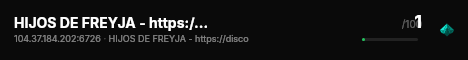 HIJOS DE FREYJA - https://discord.gg/pBhhRHqMZ8 live status badge
