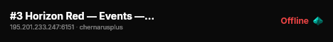 #3 Horizon Red — Events — Survival — Quests & Loot #3 live status badge