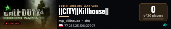 ||CITY||Killhouse|| live status badge