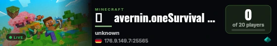 ▞    avernin.oneSurvival Multiplayer live status badge