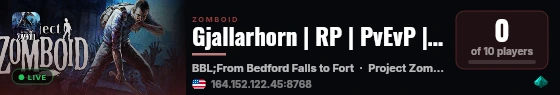 Gjallarhorn | RP | PvEvP | Modded live status badge