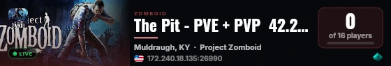 The Pit - PVE + PVP  42.20 - New players welcome live status badge