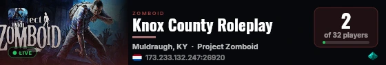 Knox County Roleplay live status badge