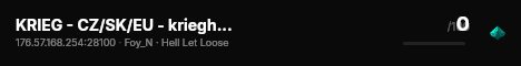 KRIEG - CZ/SK/EU - krieghll.cz live status badge