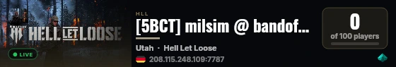 [5BCT] milsim @ bandofbrothers.gg | ALL WELCOME live status badge