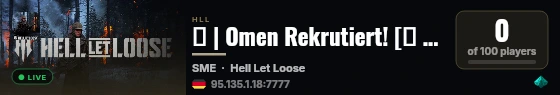 ℧ | Omen Rekrutiert! [℧ | discord.gg/omenhll ] [GER/ENG] live status badge