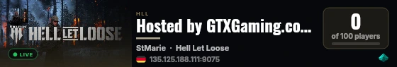 Hosted by GTXGaming.co.uk live status badge