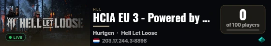 HCIA EU 3 - Powered by Streamline live status badge