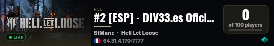 #2 [ESP] - DIV33.es Oficial - Español / Spanish live status badge