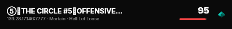 ⑤︱THE CIRCLE #5︱OFFENSIVE︱NEW PLAYERS WELCOME︱DISCORD live status badge