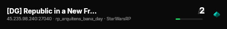 [DG] Republic in a New Frontier | StarWarsRP | LATAM/ESP live status badge