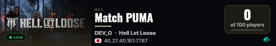 Match PUMA live status badge
