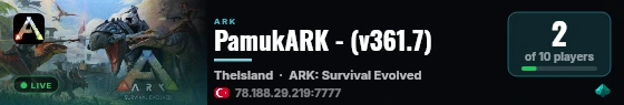 PamukARK - (v361.7) live status badge