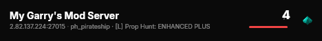My Garry's Mod Server live status badge