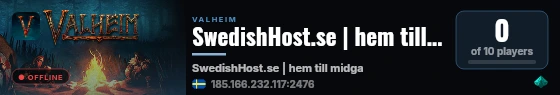 SwedishHost.se | hem till midgard live status badge