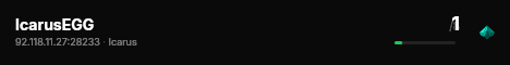 IcarusEGG live status badge