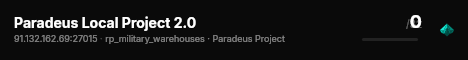 Paradeus Local Project 2.0 live status badge