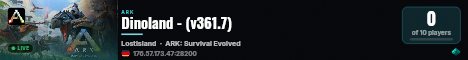 Dinoland - (v361.7) live status badge