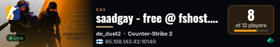 saadgay - free @ fshost.me live status badge