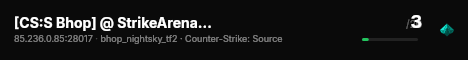 [CS:S Bhop] @ StrikeArena.ru [2500+ Maps|VIP|Shop|TIMER v4.2] live status badge