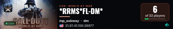*RRMS*FL-DM* live status badge