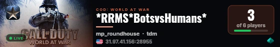 *RRMS*BotsvsHumans* live status badge