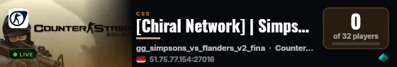 [Chiral Network] | Simpsons Gun Game 24/7 live status badge