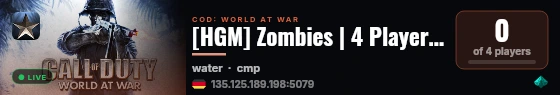 [HGM] Zombies | 4 Players | Alcatraz live status badge