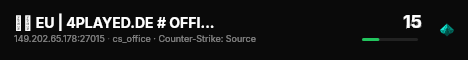 ❱❱ EU | 4PLAYED.DE # OFFICE ONLY ❰❰ live status badge