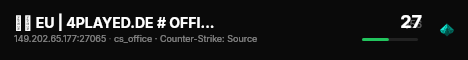 ❱❱ EU | 4PLAYED.DE # OFFICE DEATHMATCH ❰❰ live status badge