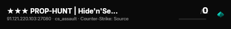 ★★★ PROP-HUNT | Hide'n'Seek ★★★ 2026 live status badge