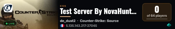 Test Server By NovaHunterZ live status badge