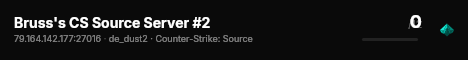 Bruss's CS Source Server #2 live status badge