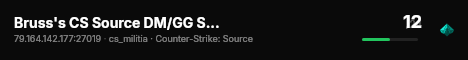 Bruss's CS Source DM/GG Server #1 live status badge
