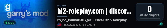 hl2-roleplay.com | discord.gg/6FHqDvReuq live status badge