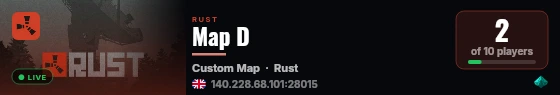 Map D live status badge