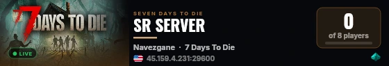 SR SERVER live status badge