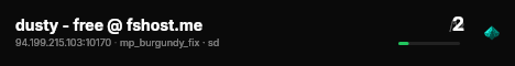 dusty - free @ fshost.me live status badge
