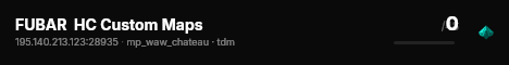 FUBAR  HC Custom Maps live status badge