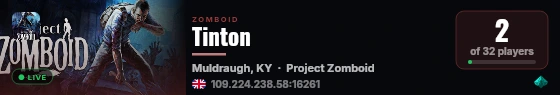 Tinton live status badge