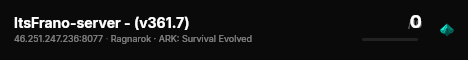 ItsFrano-server - (v361.7) live status badge