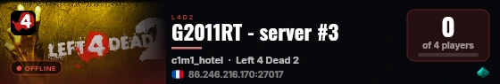G2011RT - server #3 live status badge