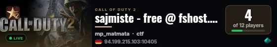 sajmiste - free @ fshost.me live status badge